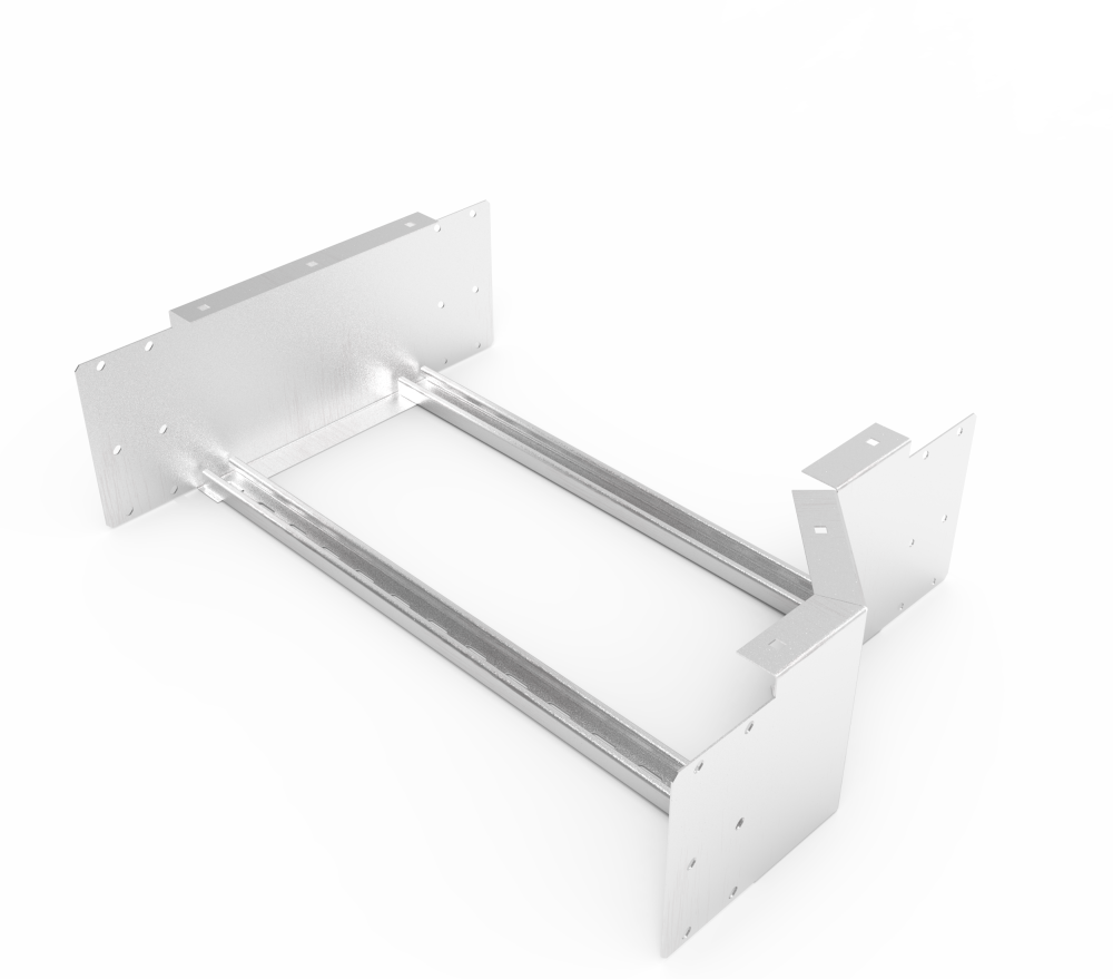 Кабельрост угловой  с R=100 мм редукторный правый РУ1РП.700.200.100.2.2