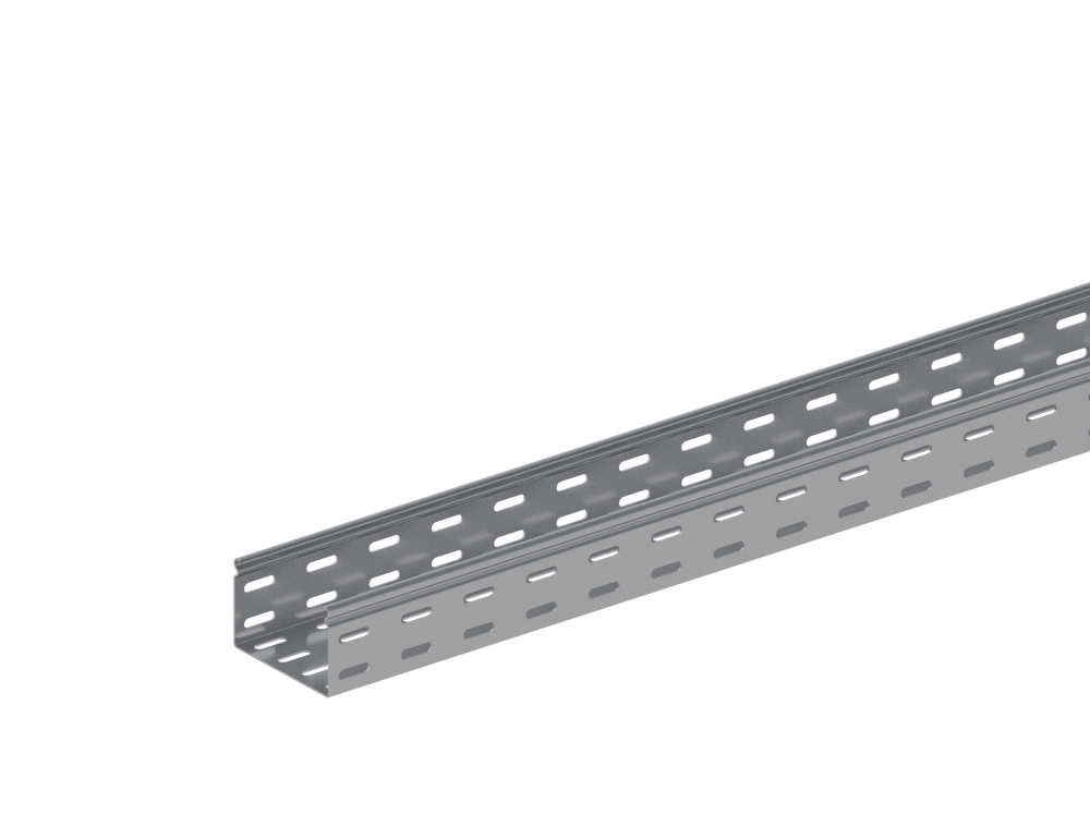Лоток монтажный прямой перфорированный замковый ЛППЗ.100.100.3000.1,5.1