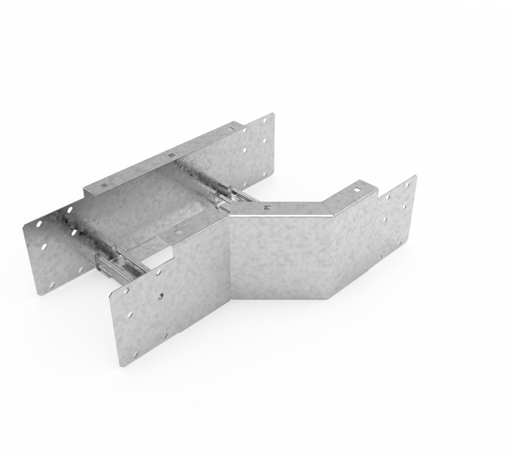 Кабельрост угловой  с R=100 мм редукторный левый  РУ1РЛ.200.150.100.1,5.1