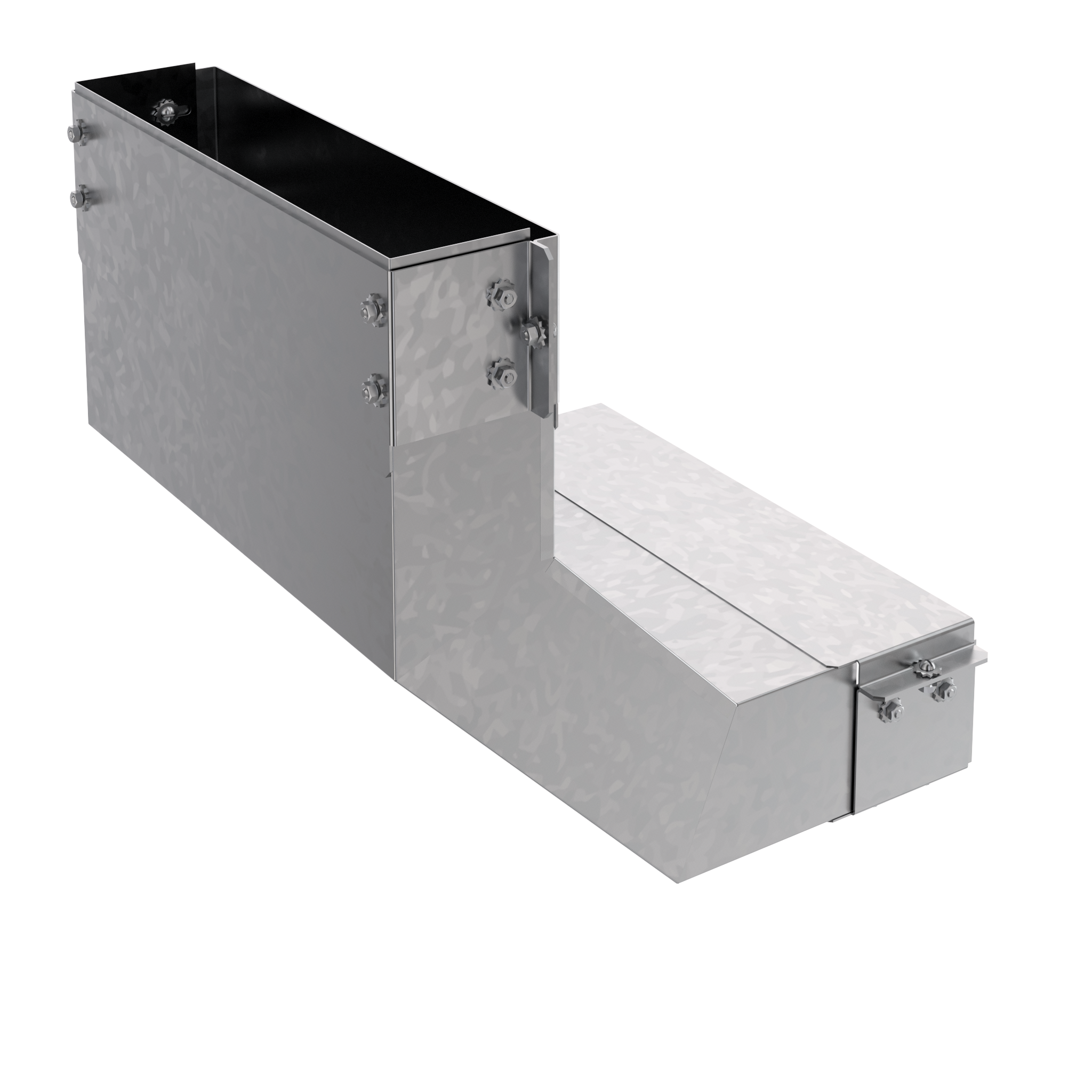 Короб угловой 90 вверх КУ90В.400.50.355.1,5.1