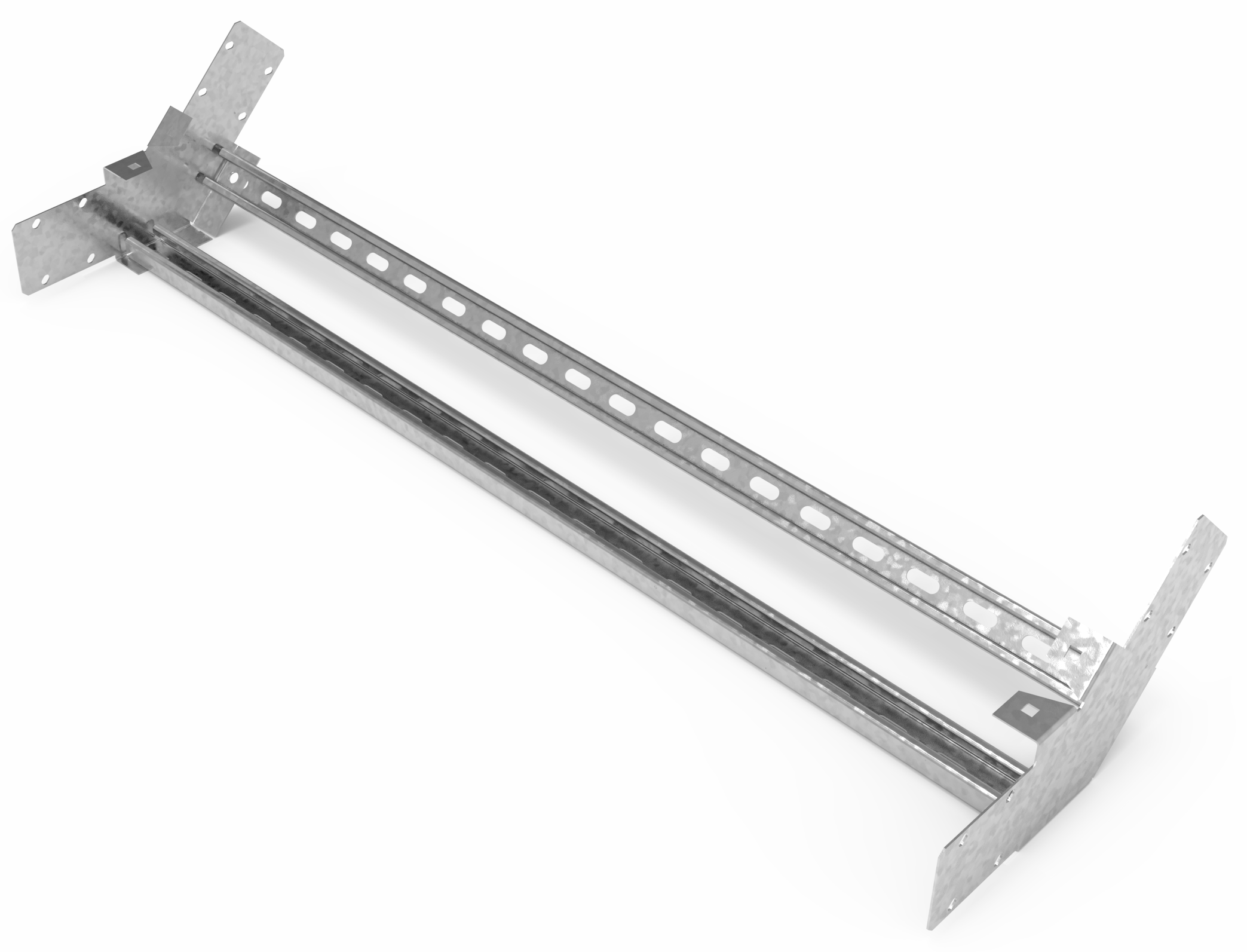 Кабельрост угловой  с R=100 мм 45 вверх РУ145В.1000.150.100.3.1