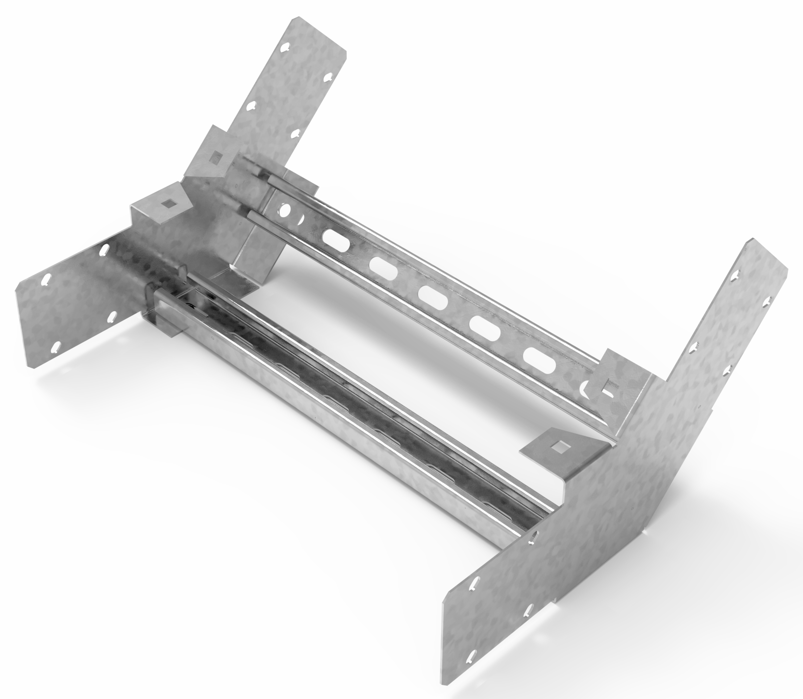 Кабельрост угловой  с R=100 мм 45 вверх РУ145В.400.200.100.2,5.1