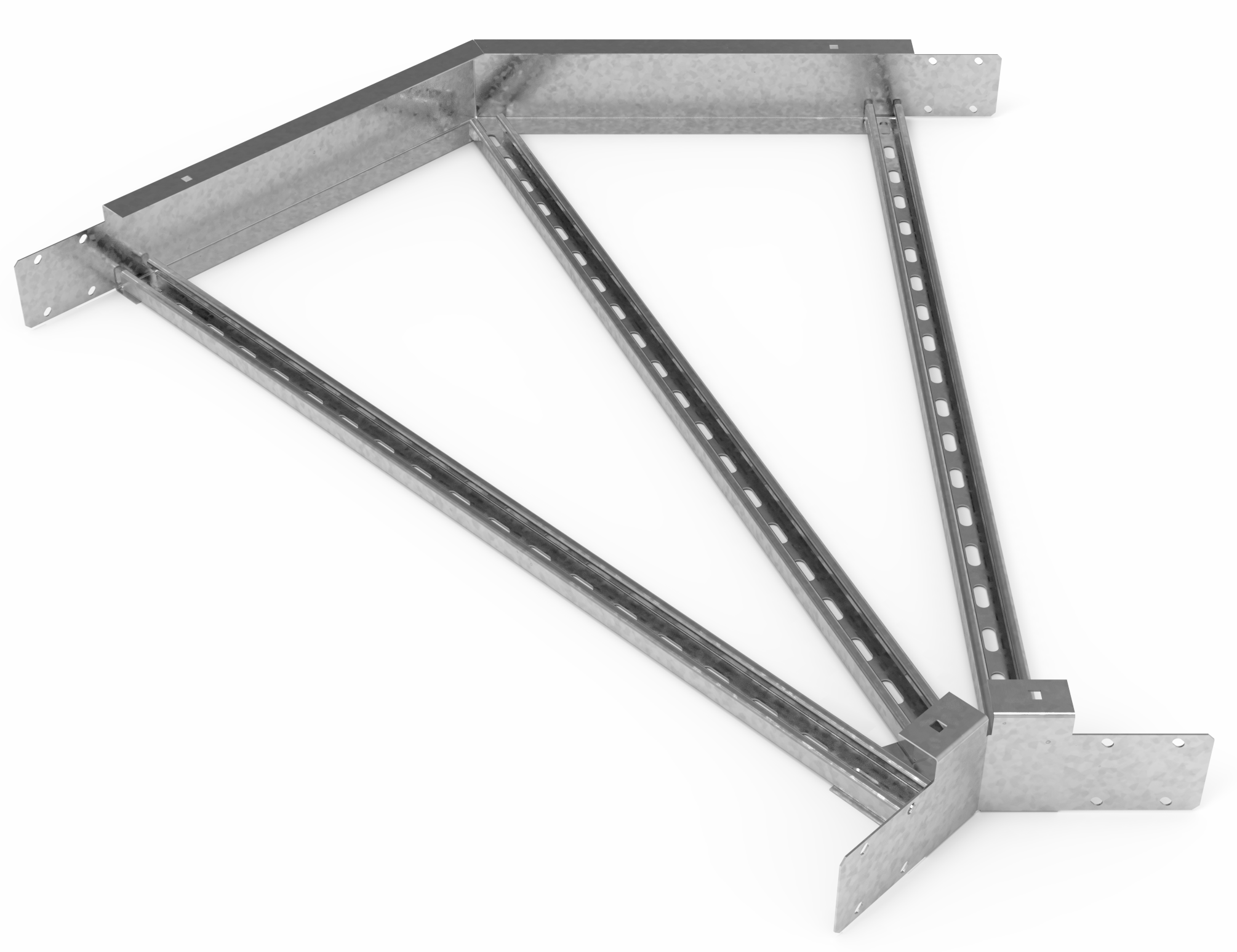 Кабельрост угловой  с R=100 мм 45 горизонтальный РУ145Г.1000.150.100.1,5.1