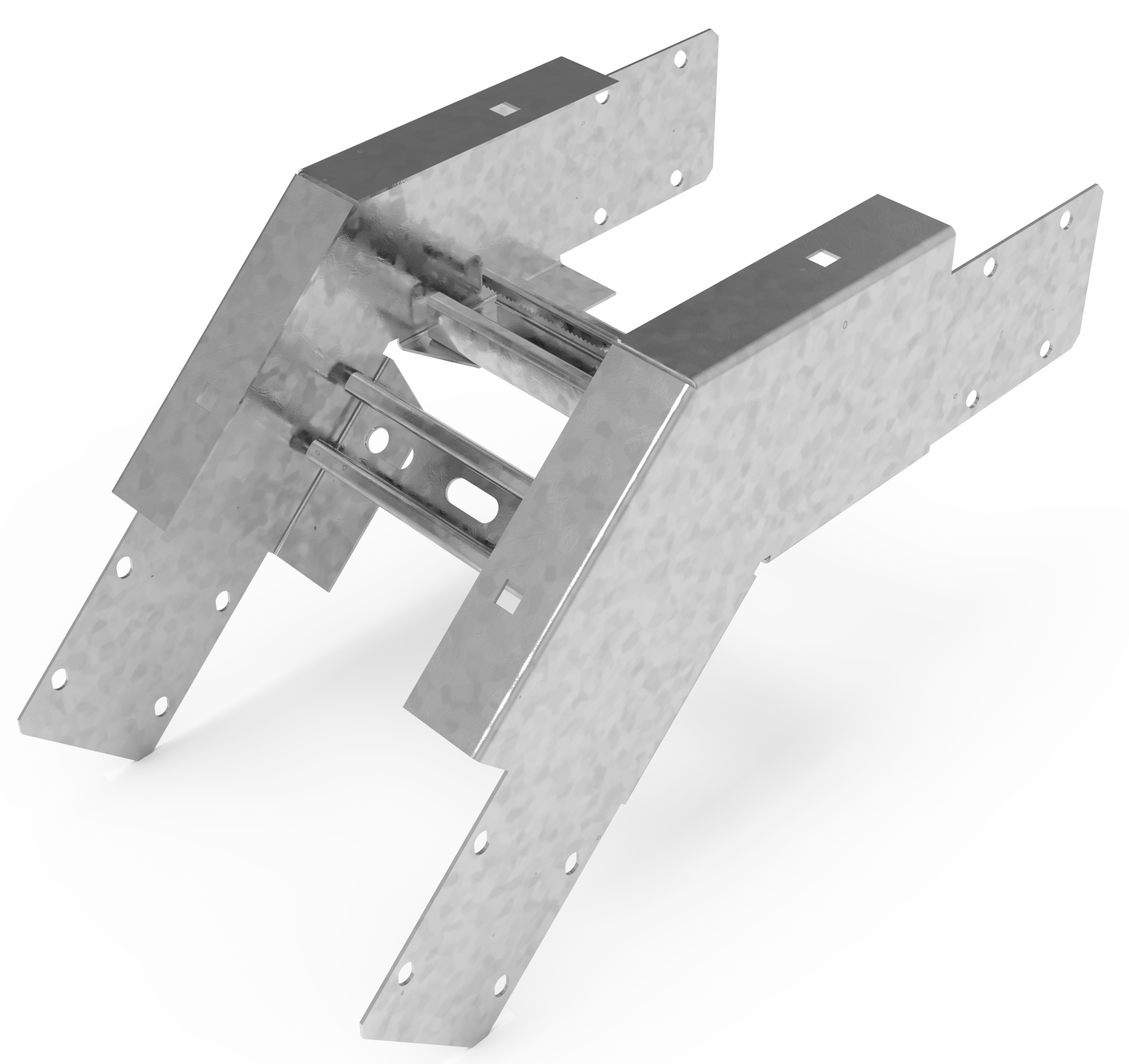 Кабельрост угловой  с R=100 мм 45 вниз РУ145Н.200.100.100.2.2