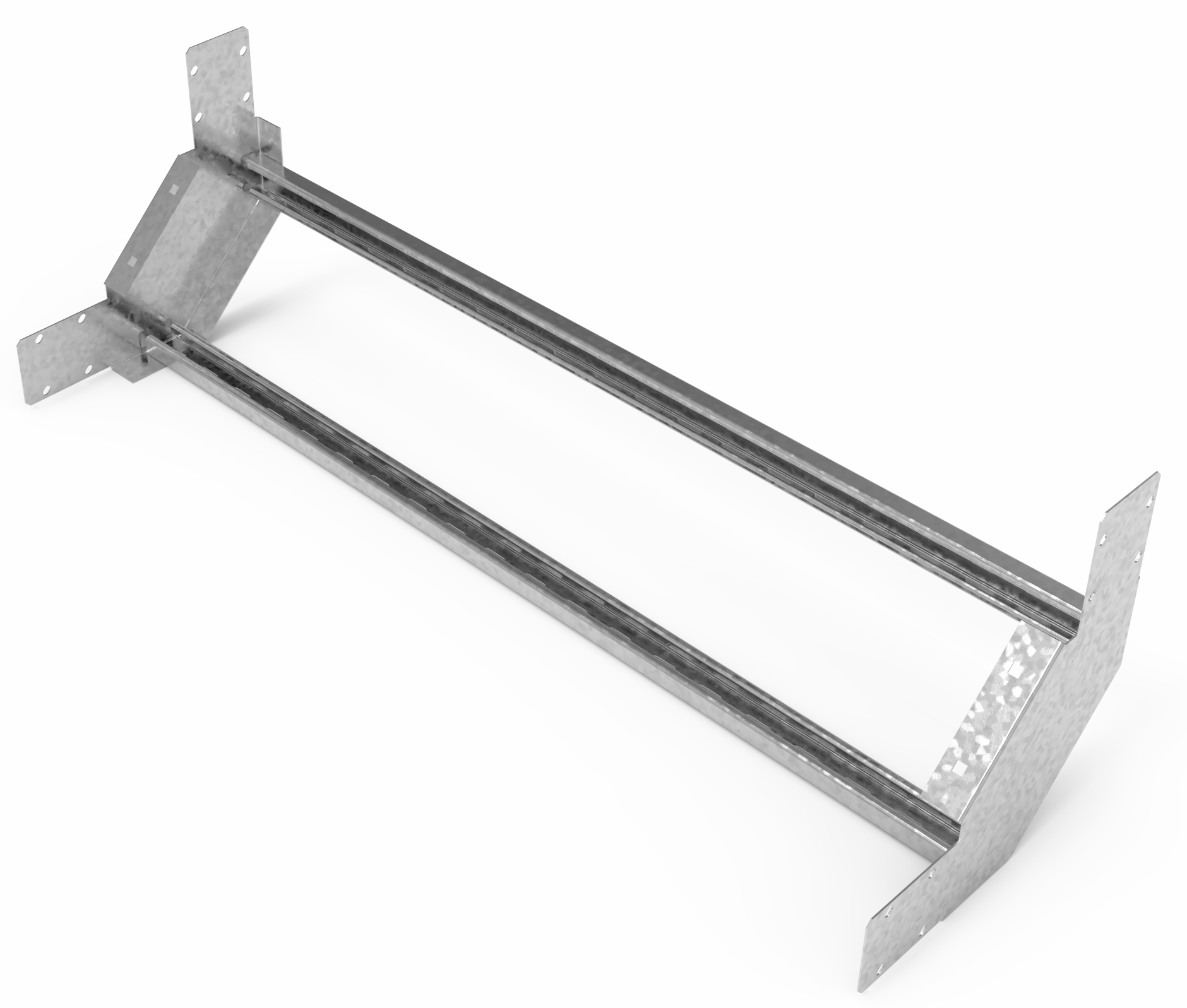 Кабельрост угловой  с R=100 мм 90 вверх РУ190В.1000.200.100.1,5.1