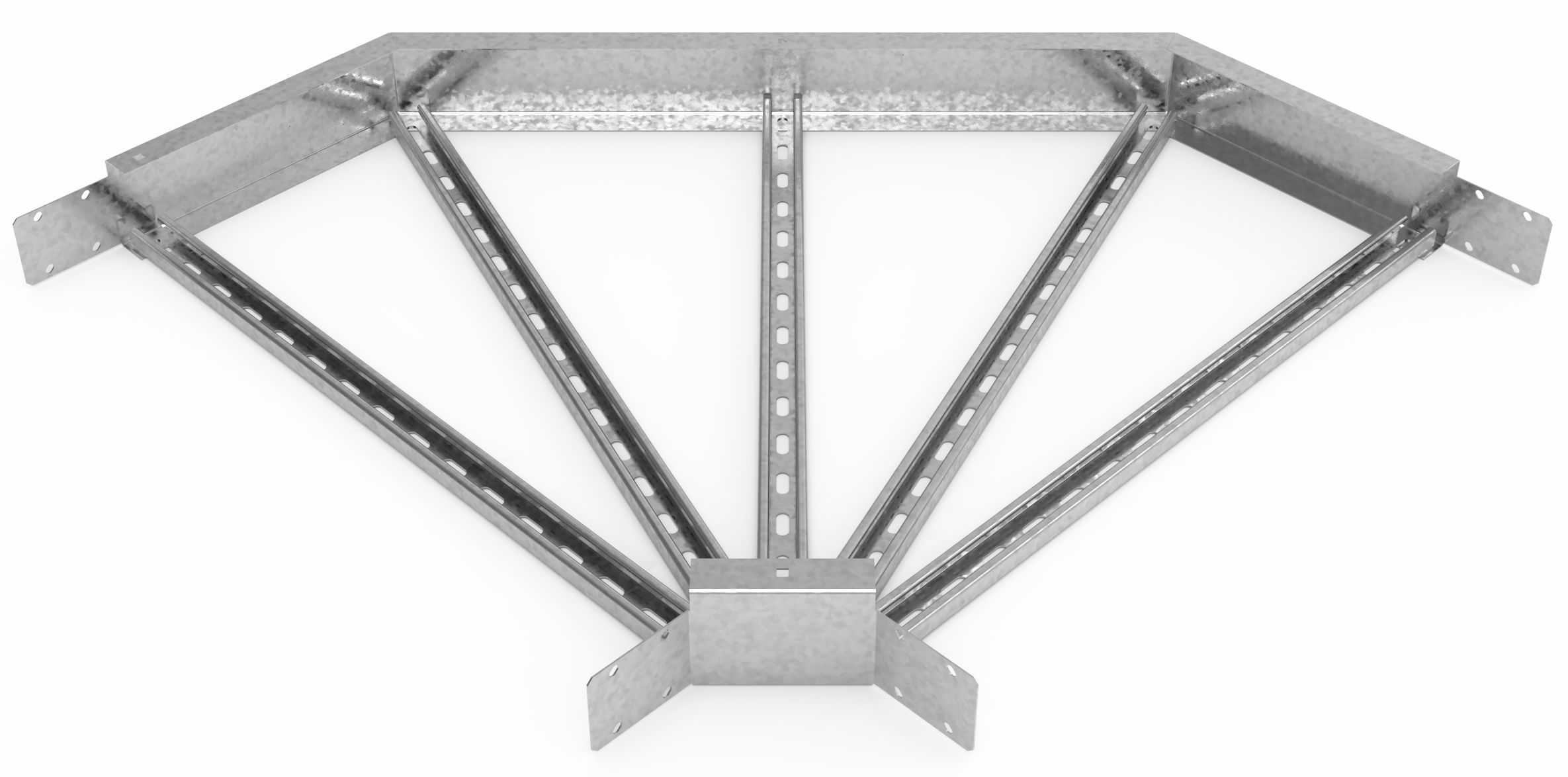 Кабельрост угловой  с R=100 мм 90 горизонтальный РУ190Г.900.150.100.3.1
