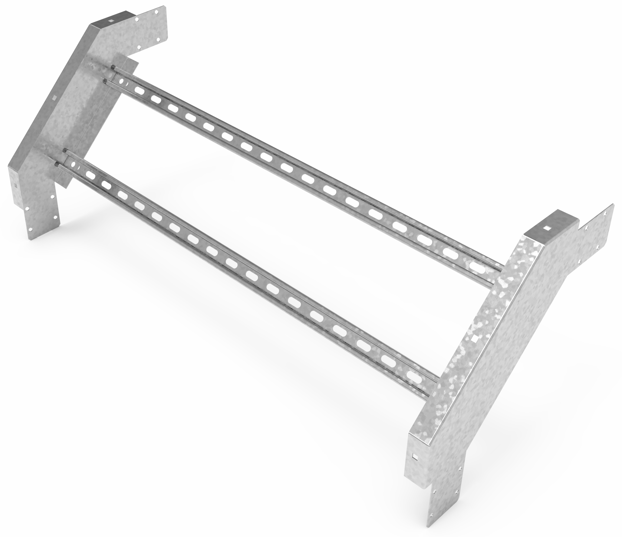 Кабельрост угловой  с R=100 мм 90 вниз РУ190Н.1000.100.100.2.1