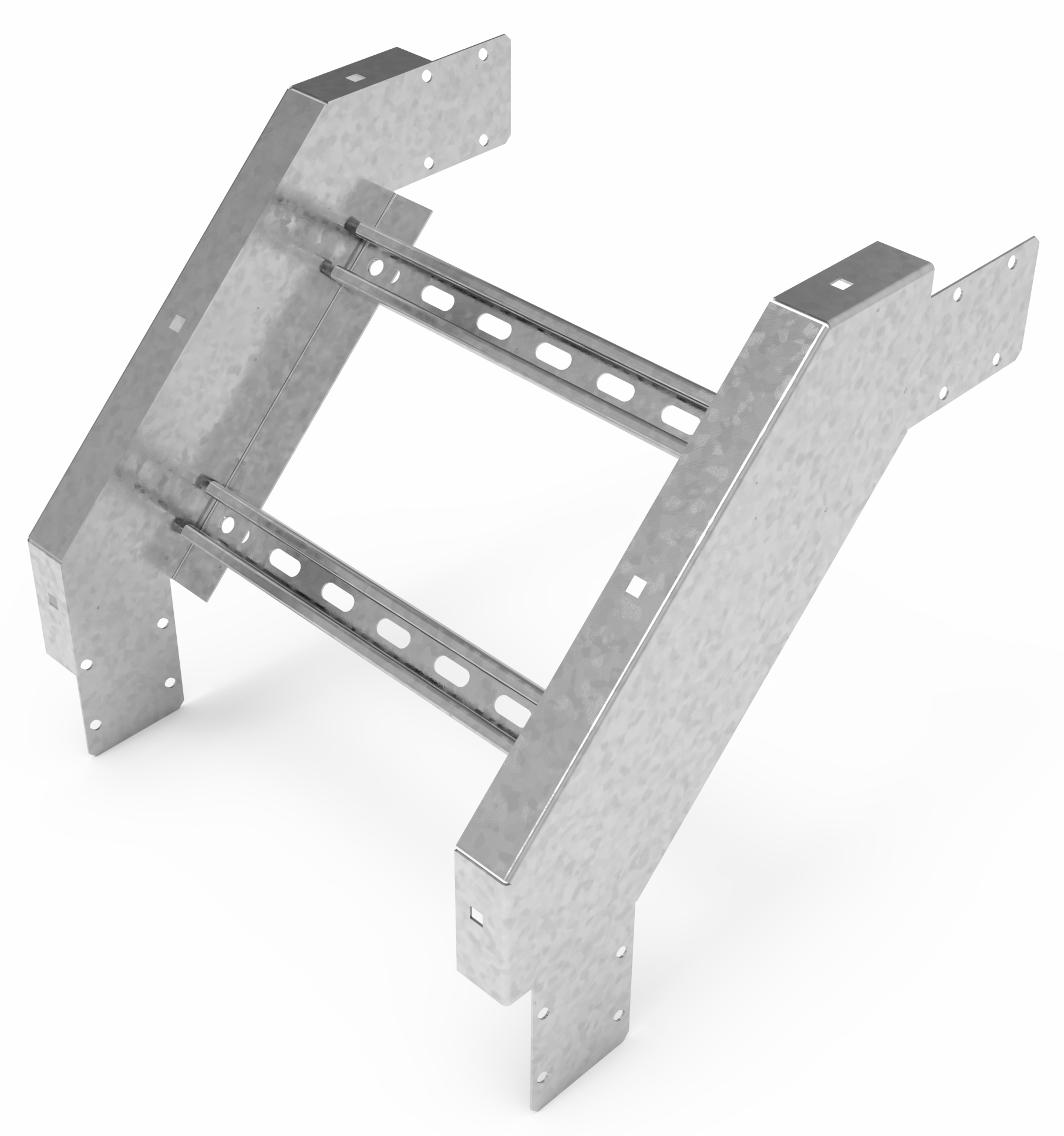 Кабельрост угловой  с R=100 мм 90 вниз РУ190Н.500.150.100.2,5.1