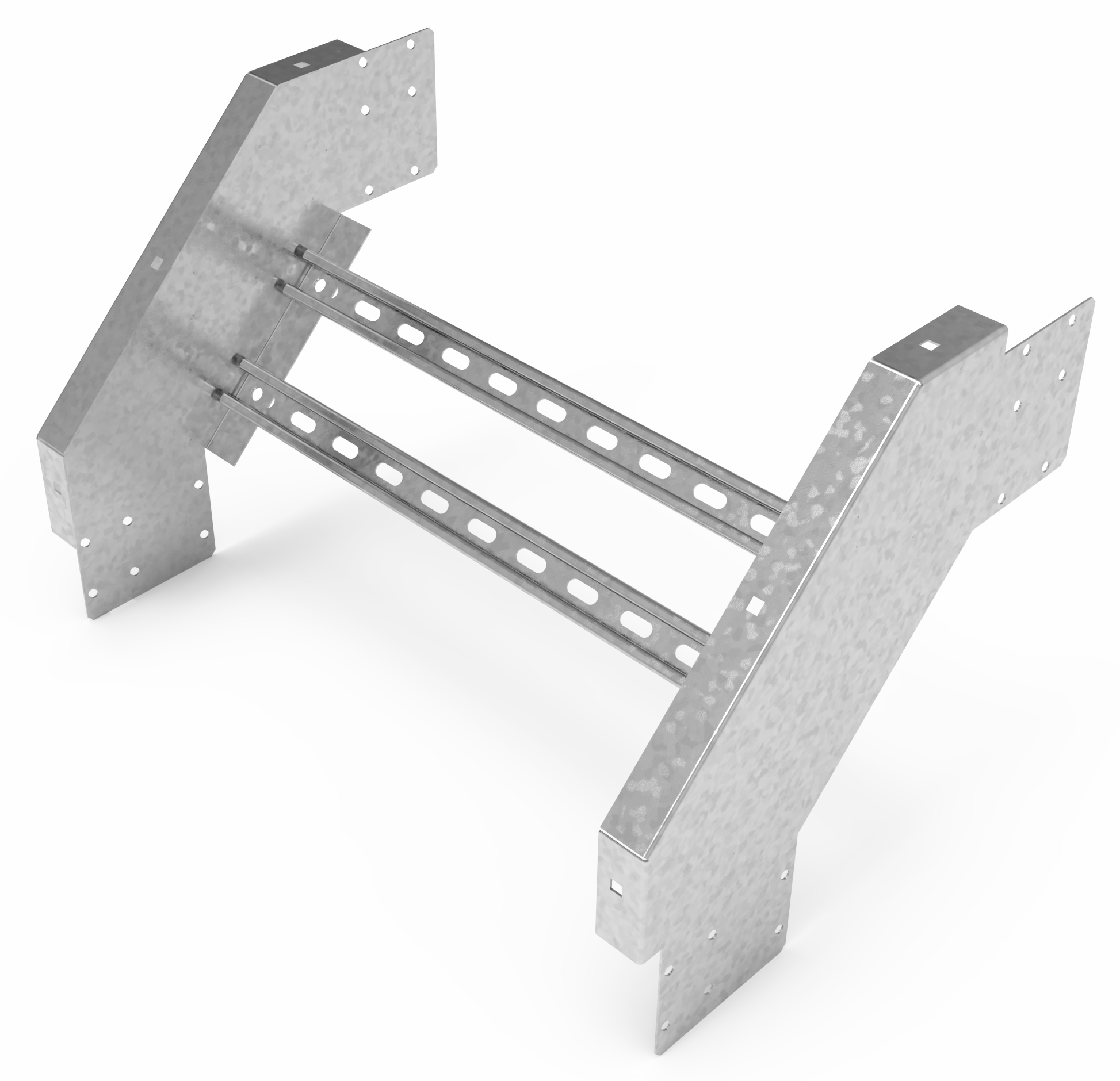 Кабельрост угловой  с R=100 мм 90 вниз РУ190Н.700.150.100.2.2