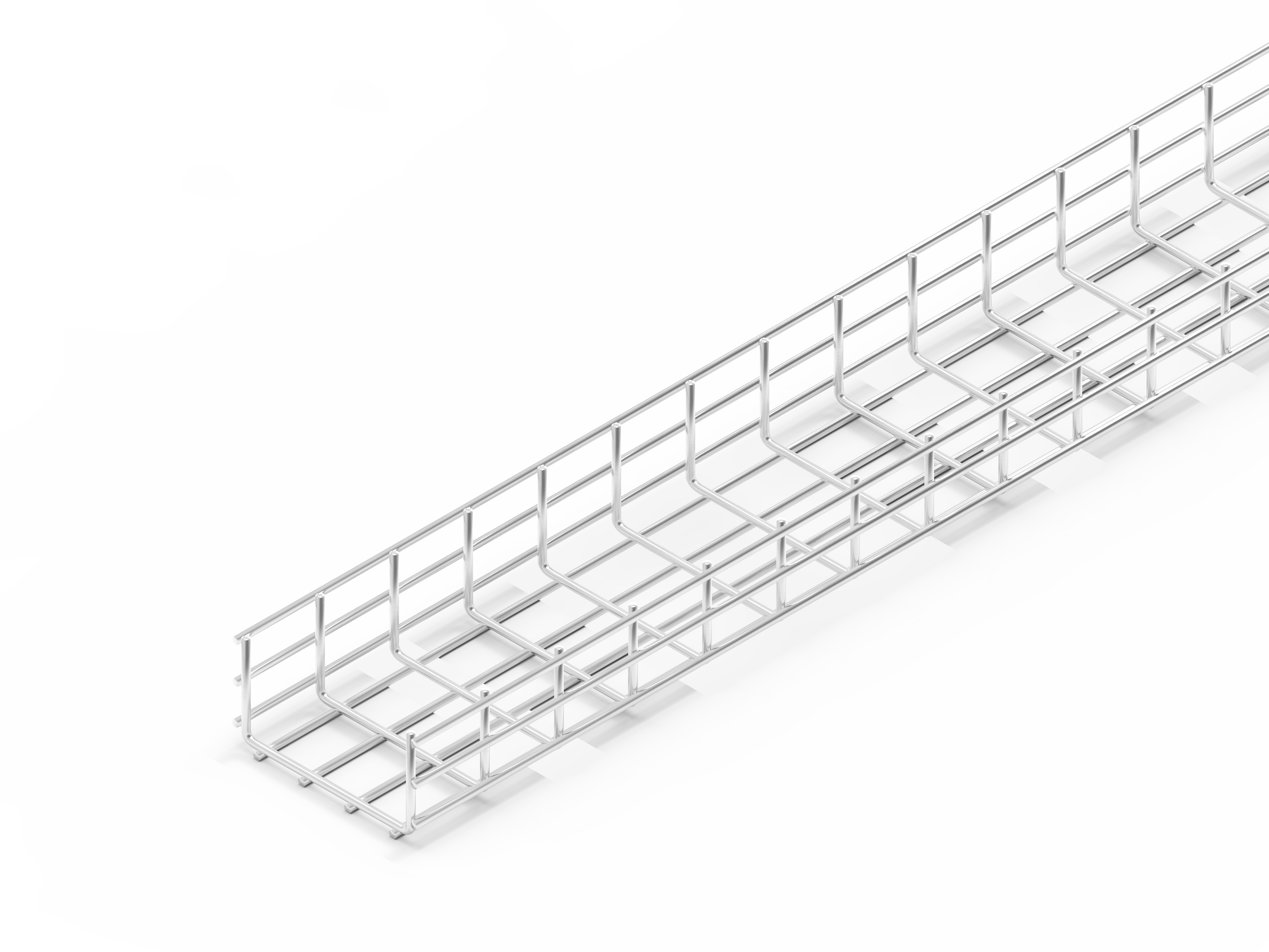 Лоток проволочный прямой усиленный диаметр проволоки 5 мм ППУ5.200.105.3000.10.1