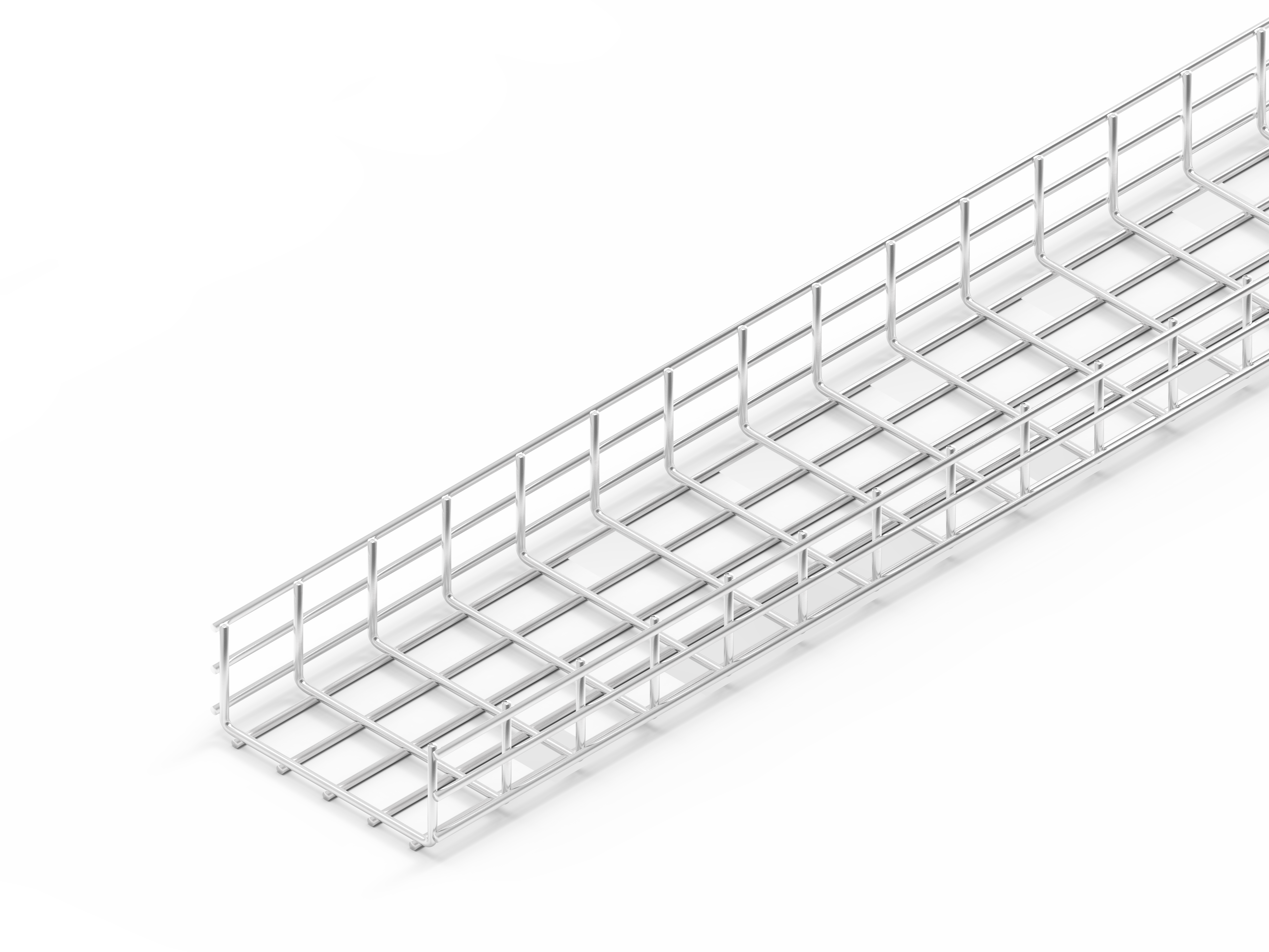 Лоток проволочный прямой усиленный диаметр проволоки 5 мм ППУ5.250.105.3000.10.1