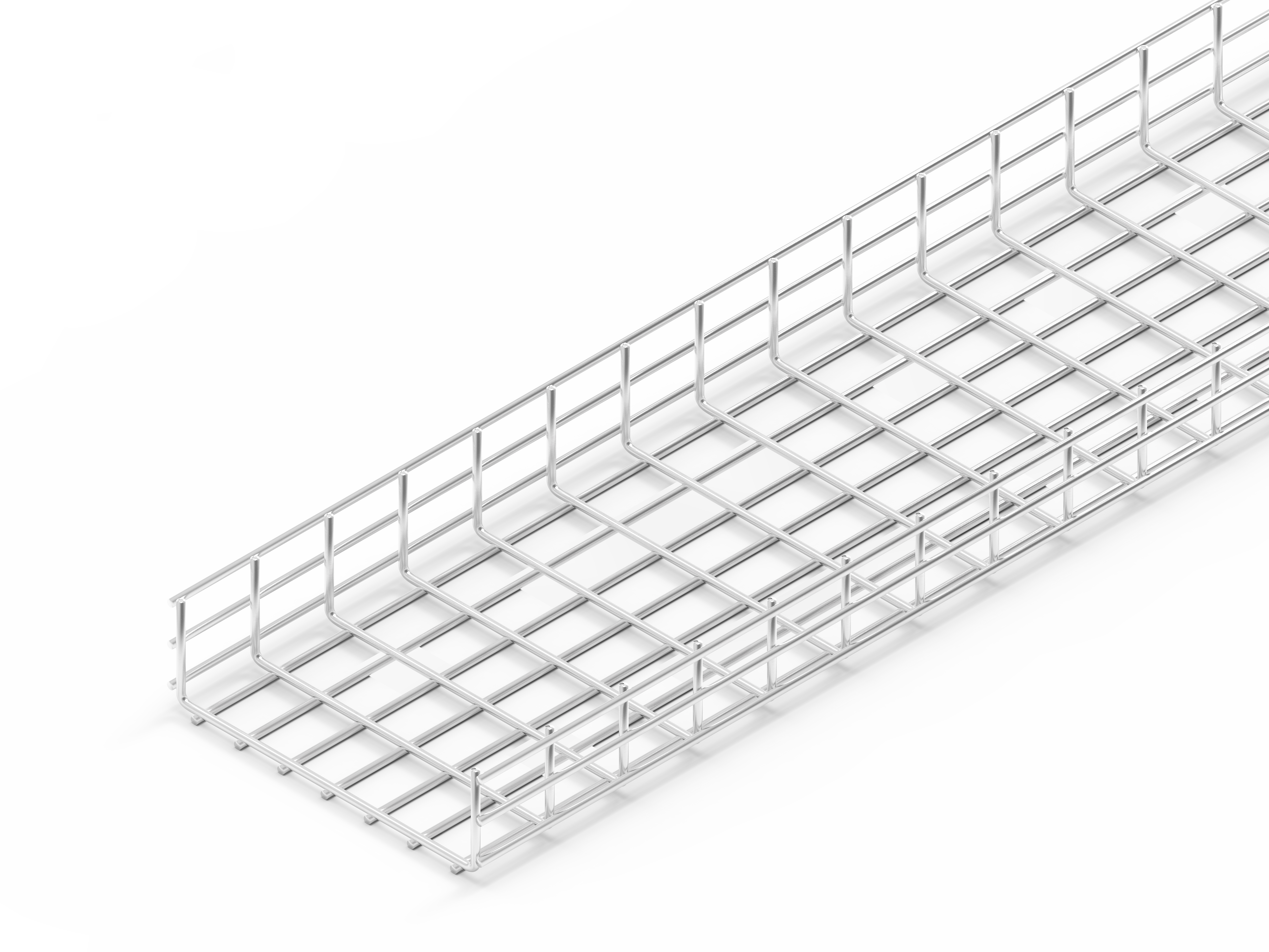 Лоток проволочный прямой усиленный диаметр проволоки 5 мм ППУ5.350.105.3000.10.4