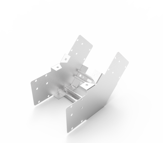 Кабельрост угловой  с R=100 мм 45 вверх РУ145В.300.150.100.1,5.2