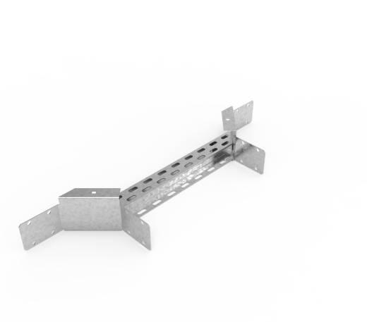 Кабельрост угловой  с R=100 мм ответвительный горизонтальный РУ1ОГ.500.100.100.3.1