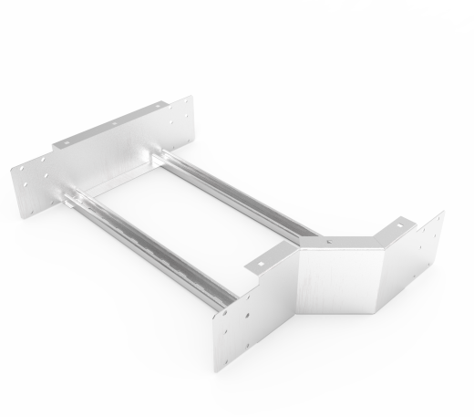 Кабельрост угловой  с R=100 мм редукторный левый  РУ1РЛ.600.150.100.1,5.2