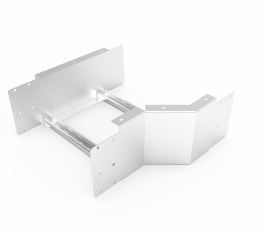 Кабельрост угловой  с R=100 мм редукторный левый  РУ1РЛ.500.200.100.2.2