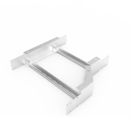 Кабельрост угловой  с R=100 мм редукторный правый РУ1РП.500.100.100.2.2