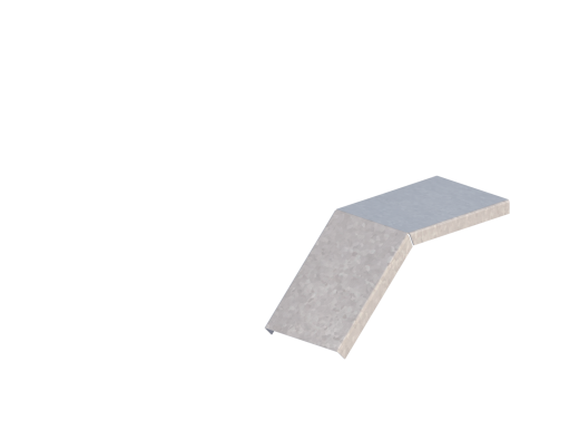 Крышка лотка монтажного углового 45 вниз ЛР45Н.100.15.250.1,2.2