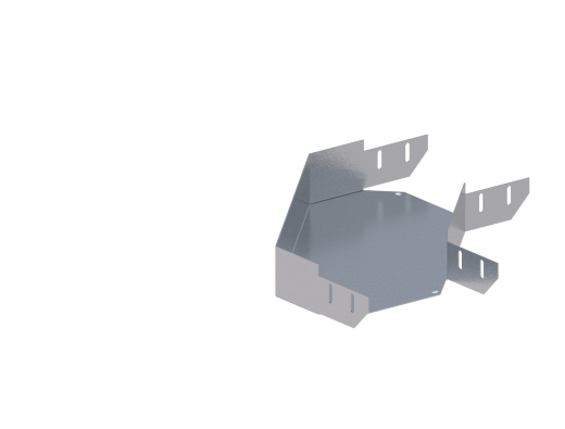 Лоток монтажный угловой 90 горизонтальный ЛУ90Г.200.100.428.2.1