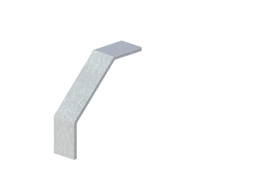 Крышка лотка монтажного углового 90 вниз  ЛР90Н.100.10.356.0,7.4