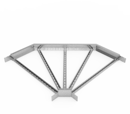 Кабельрост угловой  с R=100 мм 90 горизонтальный РУ190Г.1000.100.100.2.1