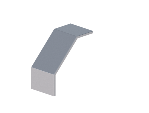 Крышка лотка монтажного углового 90 вниз  ЛР90Н.200.15.356.2.1