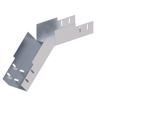 Лоток монтажный угловой 45 вниз ЛУ45Н.100.100.347.1,2.1