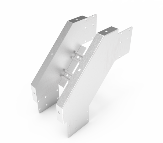 Кабельрост угловой  с R=100 мм 90 вниз РУ190Н.300.150.100.1,5.2
