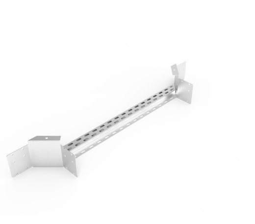 Кабельрост угловой  с R=100 мм ответвительный горизонтальный РУ1ОГ.800.150.100.1,5.2