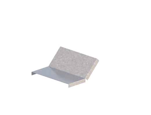 Крышка лотка монтажного углового 45 вверх ЛР45В.200.10.169.1.6