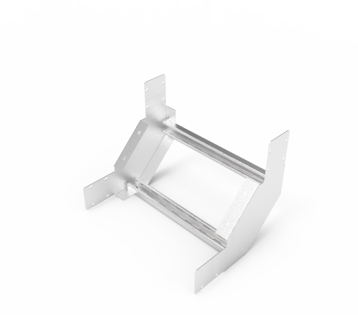 Кабельрост угловой  с R=100 мм 90 вверх РУ190В.400.100.100.1,5.2