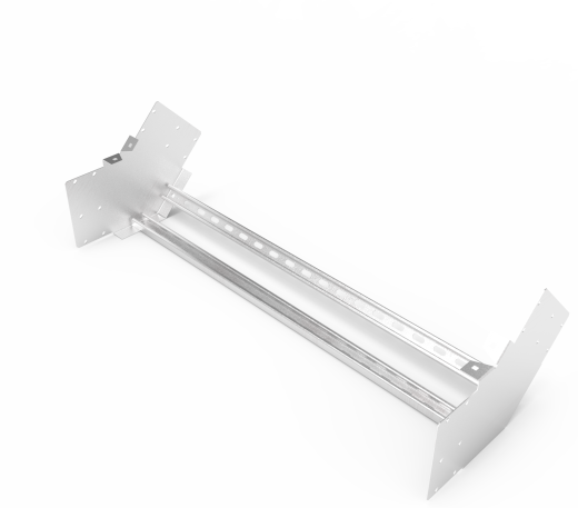 Кабельрост угловой  с R=100 мм 45 вверх РУ145В.1000.200.100.2.2