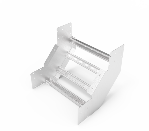 Кабельрост угловой  с R=100 мм 90 вверх РУ190В.500.150.100.1,5.2