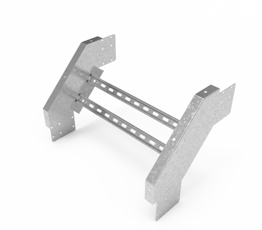 Кабельрост угловой  с R=100 мм 90 вниз РУ190Н.700.150.100.2,5.1