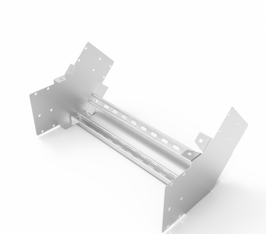 Кабельрост угловой  с R=100 мм 45 вверх РУ145В.700.200.100.1,5.2