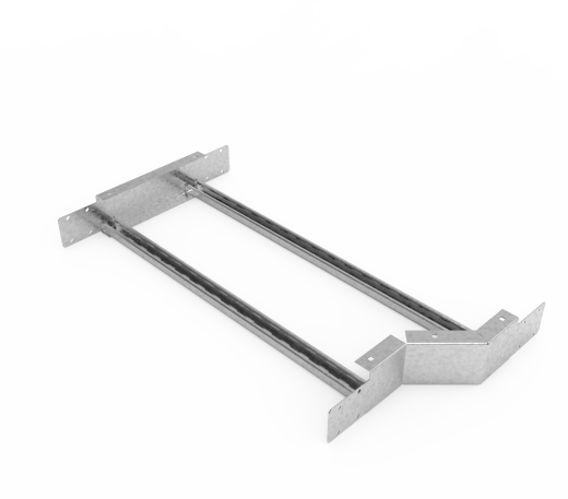 Кабельрост угловой  с R=100 мм редукторный левый  РУ1РЛ.800.100.100.2.1