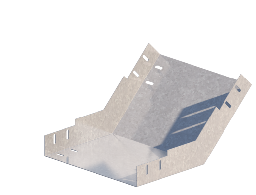 Лоток монтажный угловой 45 вверх ЛУ45В.300.200.473.2.2