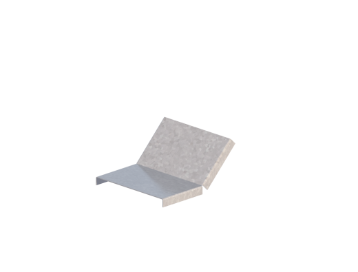 Крышка лотка монтажного углового 45 вверх ЛР45В.150.10.169.1.4