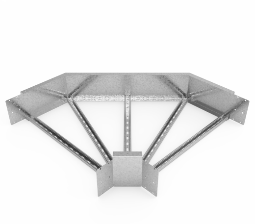 Кабельрост угловой  с R=100 мм 90 горизонтальный РУ190Г.900.200.100.3.1