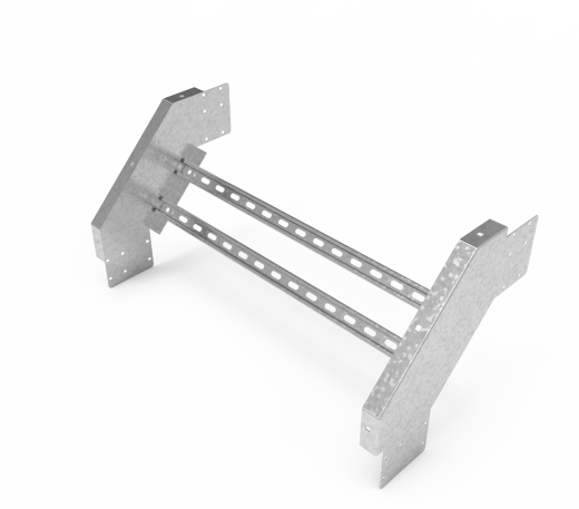 Кабельрост угловой  с R=100 мм 90 вниз РУ190Н.800.150.100.3.1