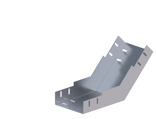 Лоток монтажный угловой 45 вверх ЛУ45В.150.50.366.2.1