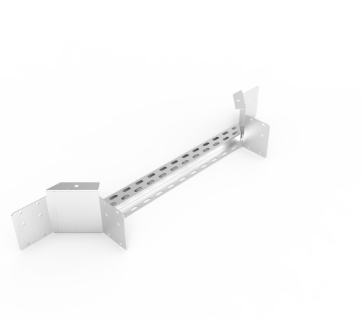 Кабельрост угловой  с R=100 мм ответвительный горизонтальный РУ1ОГ.700.150.100.2.2