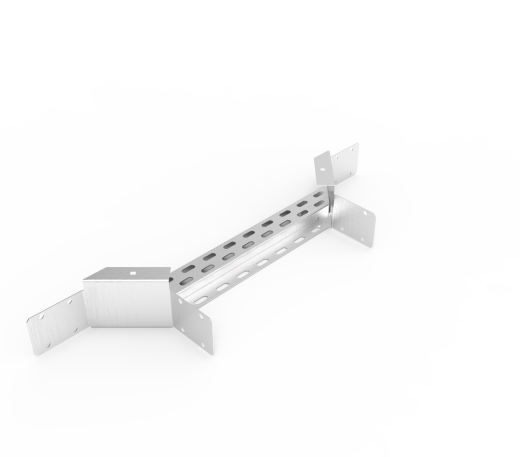 Кабельрост угловой  с R=100 мм ответвительный горизонтальный РУ1ОГ.400.100.100.1,5.2