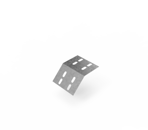 Дно кабельроста углового с R=100 мм 45 вниз РД145Н.300.0.100.1,5.1