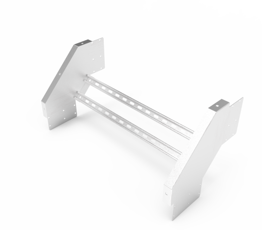 Кабельрост угловой  с R=100 мм 90 вниз РУ190Н.900.200.100.1,5.2