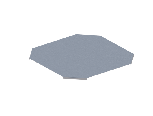 Крышка лотка монтажного углового крестообразного ЛРК.400.15.653.2.1