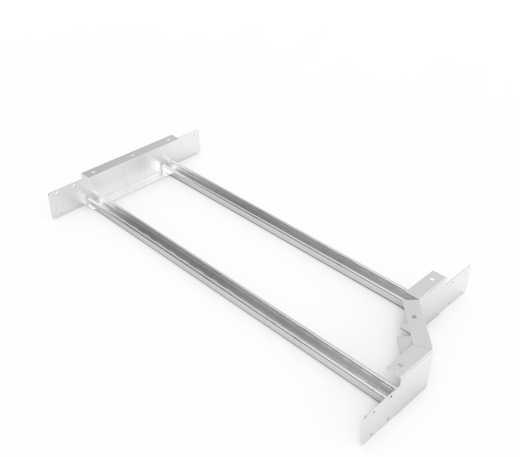 Кабельрост угловой  с R=100 мм редукторный правый РУ1РП.800.100.100.1,5.2