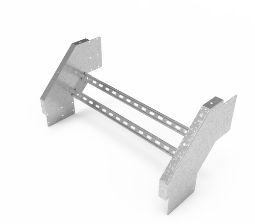 Кабельрост угловой  с R=100 мм 90 вниз РУ190Н.800.200.100.3.1