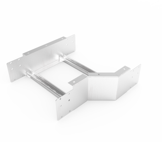 Кабельрост угловой  с R=100 мм редукторный левый  РУ1РЛ.400.150.100.2.2