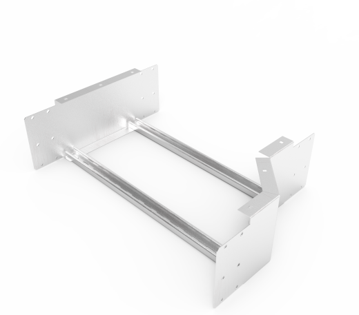 Кабельрост угловой  с R=100 мм редукторный правый РУ1РП.600.200.100.2.2